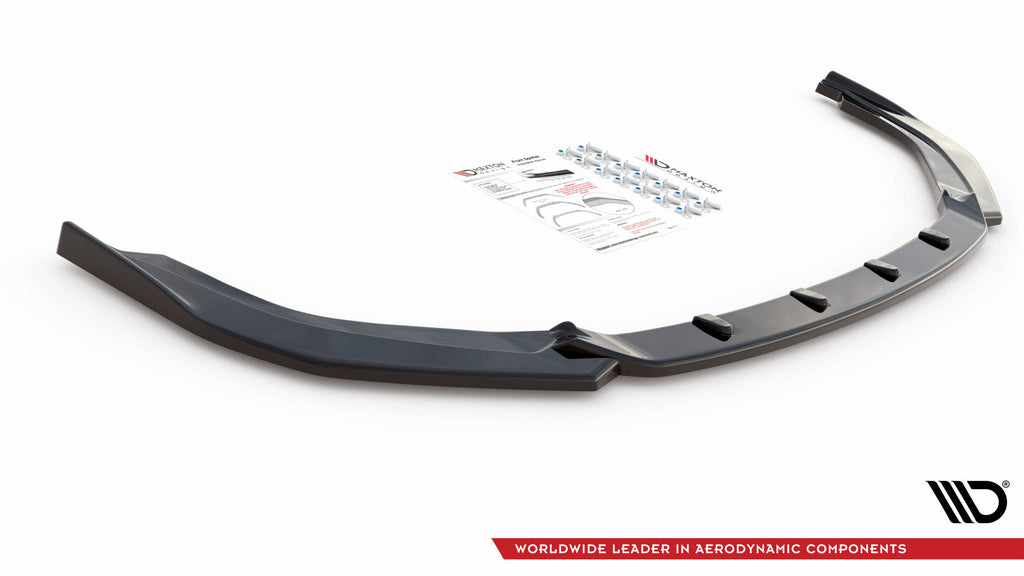Maxton Design Street+ Spoilerlippe Front Ansatz passend für Toyota Corolla GR Sport XII schwarz Hochglanz
