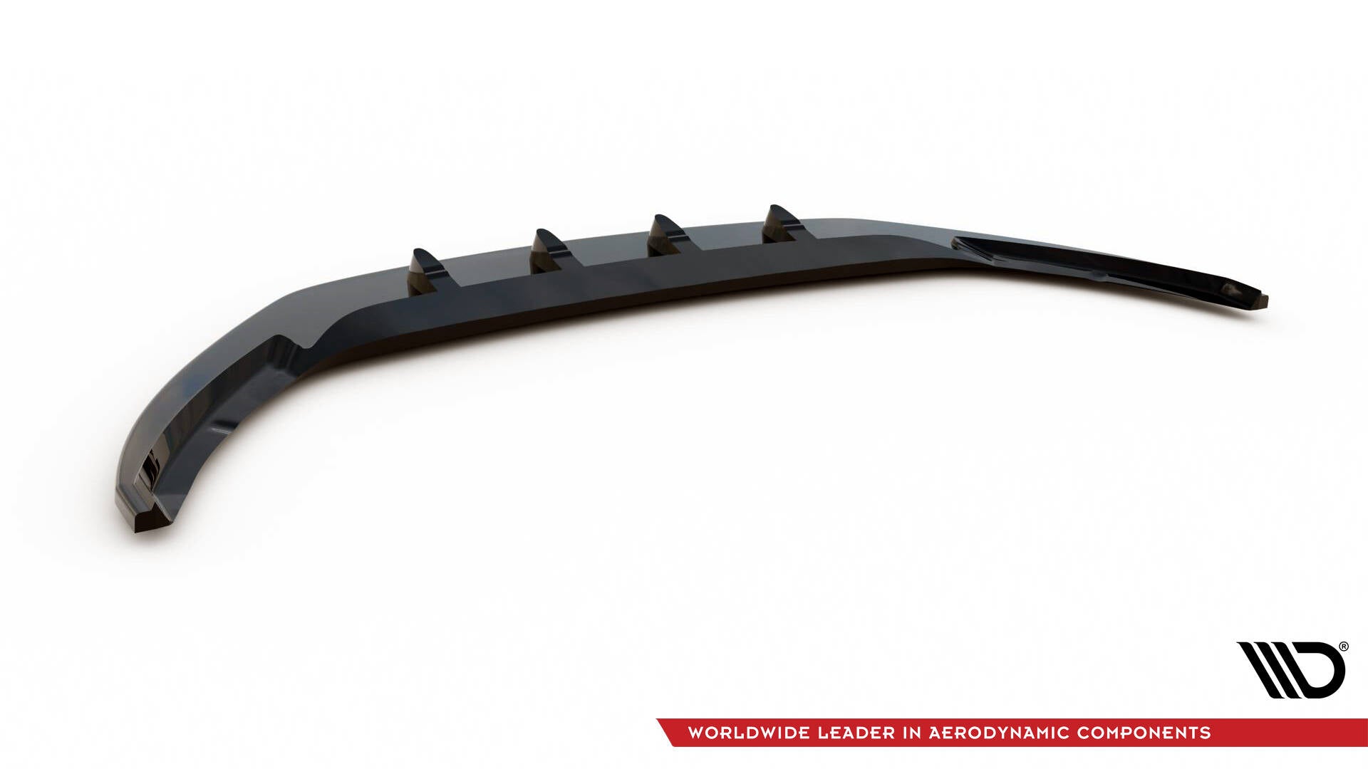 Maxton Design Street+ Spoilerlippe Front Ansatz V.3 passend für Skoda Superb Liftback / Combi Mk3 schwarz Hochglanz