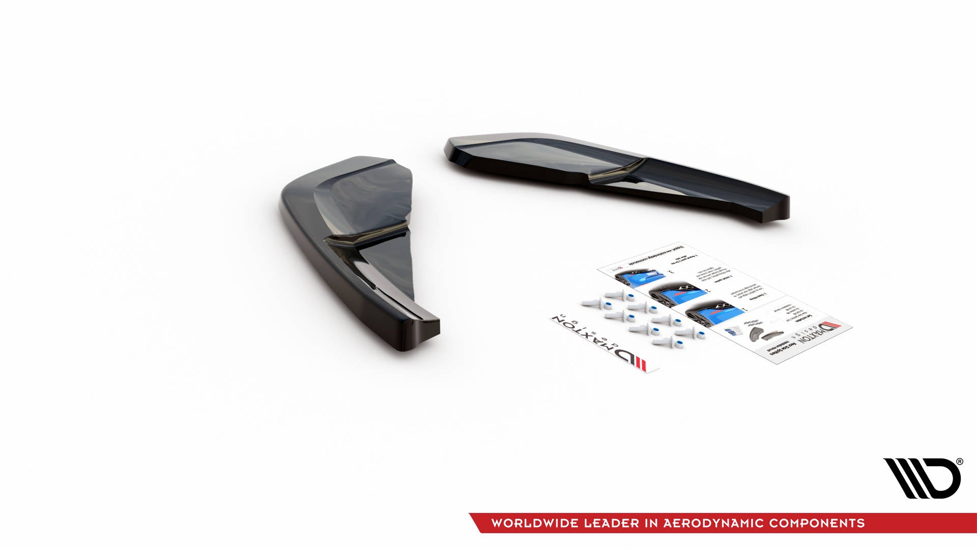 Maxton Design Heck Ansatz Flaps Diffusor passend für Nissan 370Z Nismo Facelift schwarz Hochglanz