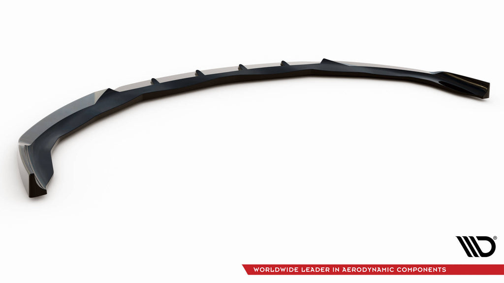 Maxton Design Street+ Spoilerlippe Front Ansatz V.2 passend für Porsche Panamera / Panamera Diesel 970 schwarz Hochglanz