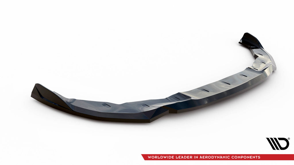 Maxton Design Street+ Spoilerlippe Front Ansatz V.1 passend für BMW 2 Coupe M-Paket / M240i G42 schwarz Hochglanz