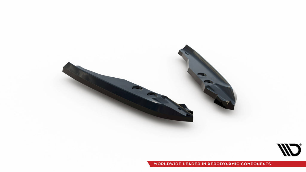 Maxton Design Heck Ansatz Flaps Diffusor passend für BMW 1er M-Paket E82 schwarz Hochglanz