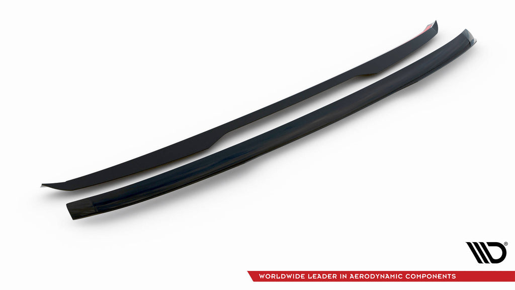 Maxton Design Spoiler CAP passend für Ford Tourneo Custom Mk1 Facelift schwarz Hochglanz
