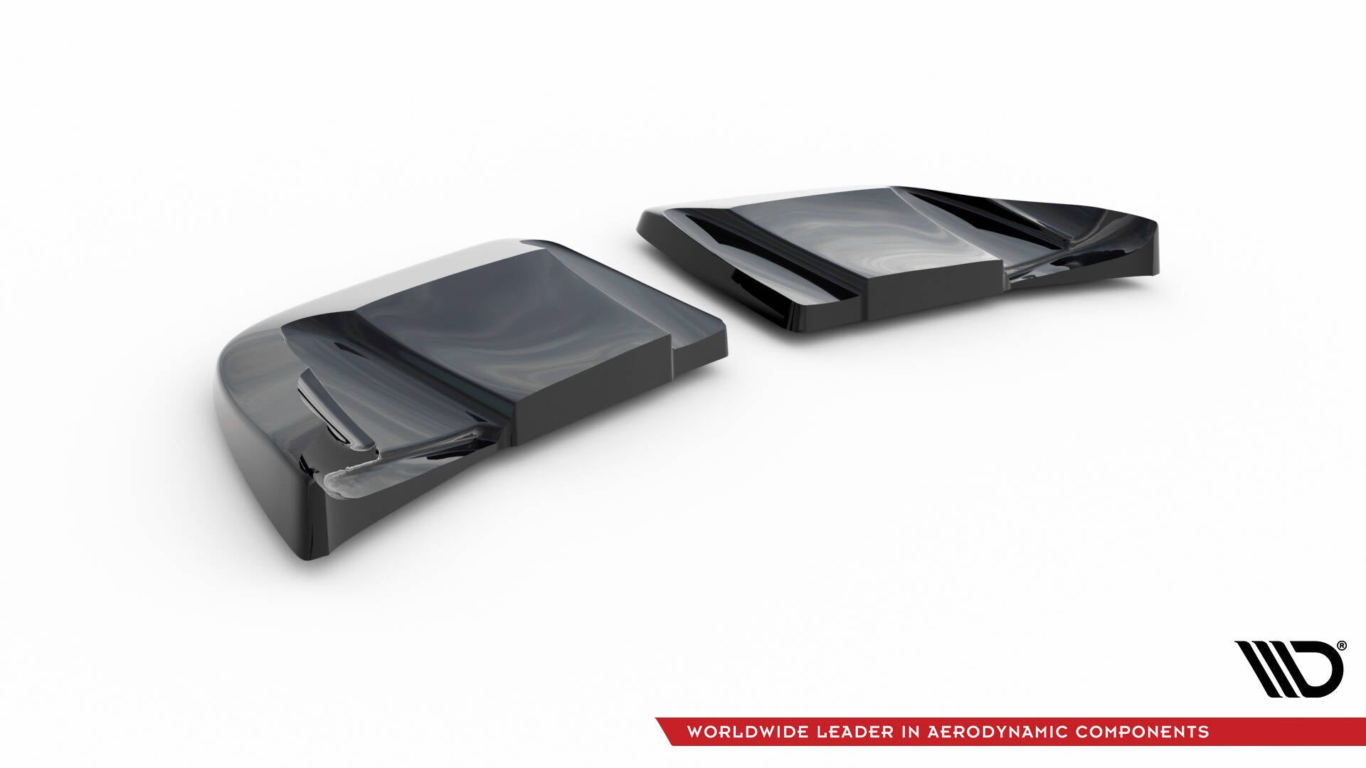 Maxton Design Heck Ansatz Flaps Diffusor passend für Chevrolet Corvette Widebody C6 schwarz Hochglanz