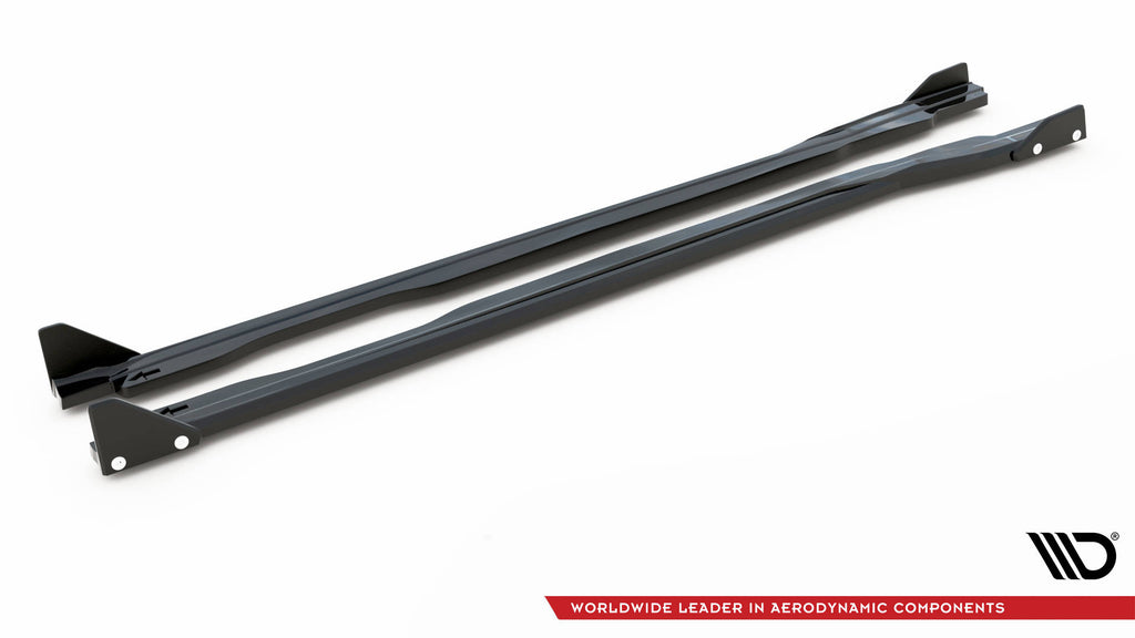 Maxton Design Street+ Seitenschweller Leisten passend für V.1 + Flaps passend für Honda Civic Type-R Mk 11