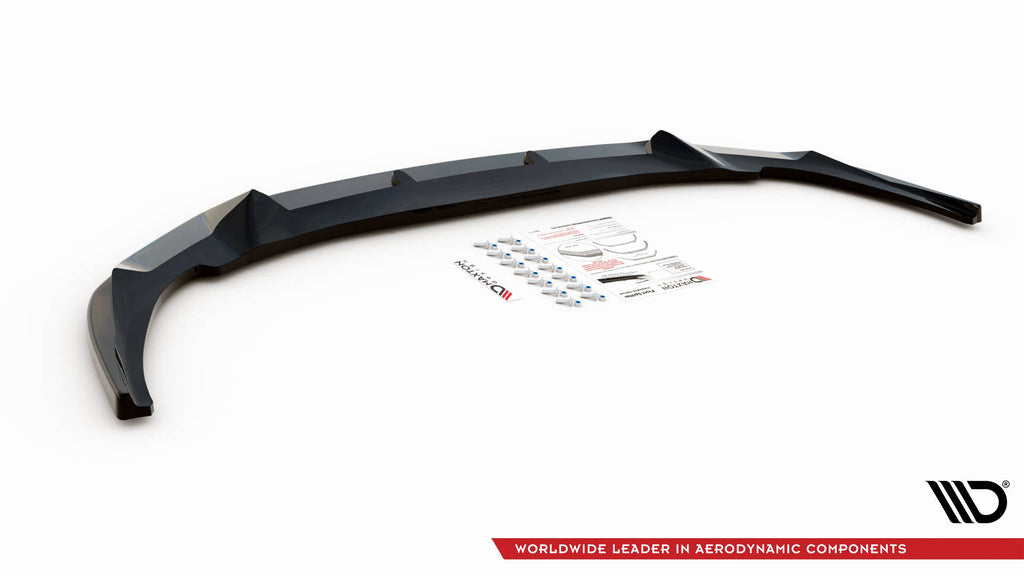 Maxton Design Street+ Spoilerlippe Front Ansatz V.1 passend für BMW Z4 M40i / M-Paket G29 schwarz Hochglanz