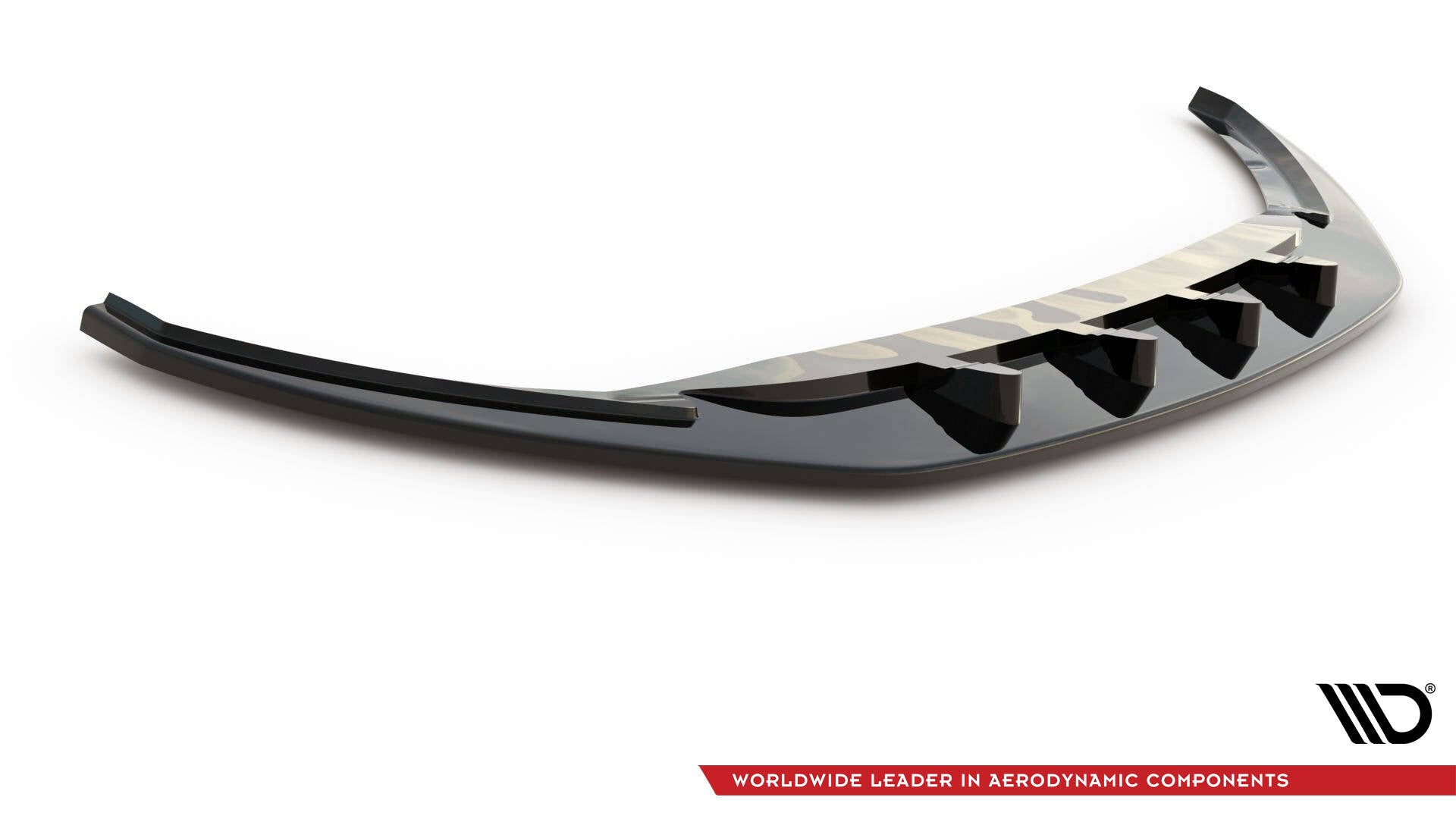 Maxton Design Street+ Spoilerlippe Front Ansatz V.3 passend für Skoda Superb Liftback / Combi Mk3 schwarz Hochglanz