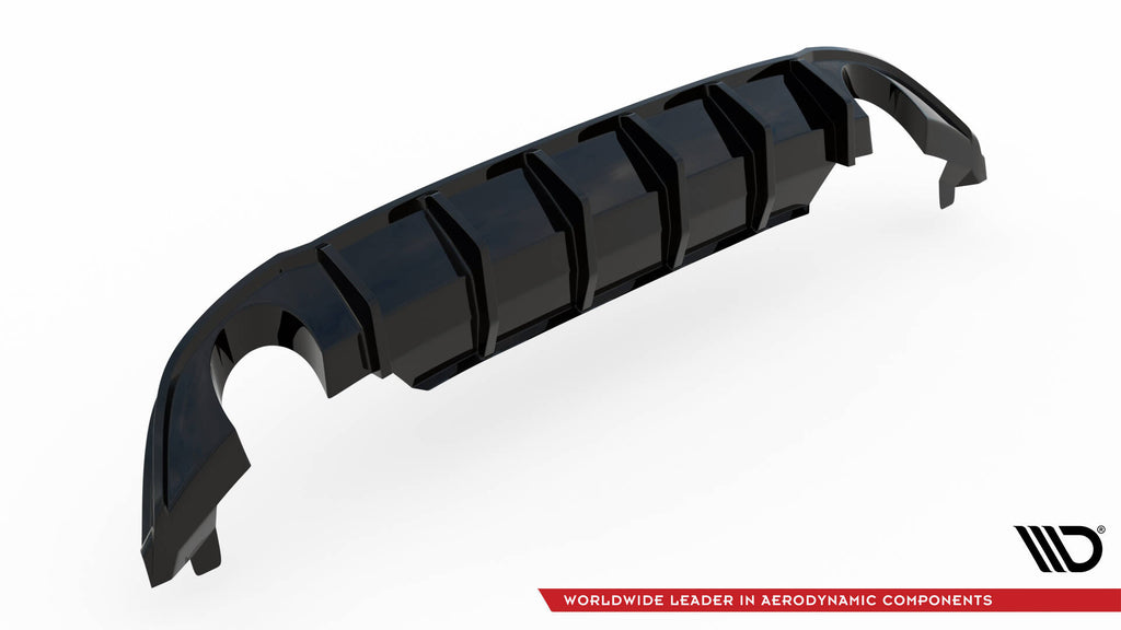 Maxton Design Diffusor Heck Ansatz passend für VW Jetta GLI Mk7 schwarz Hochglanz