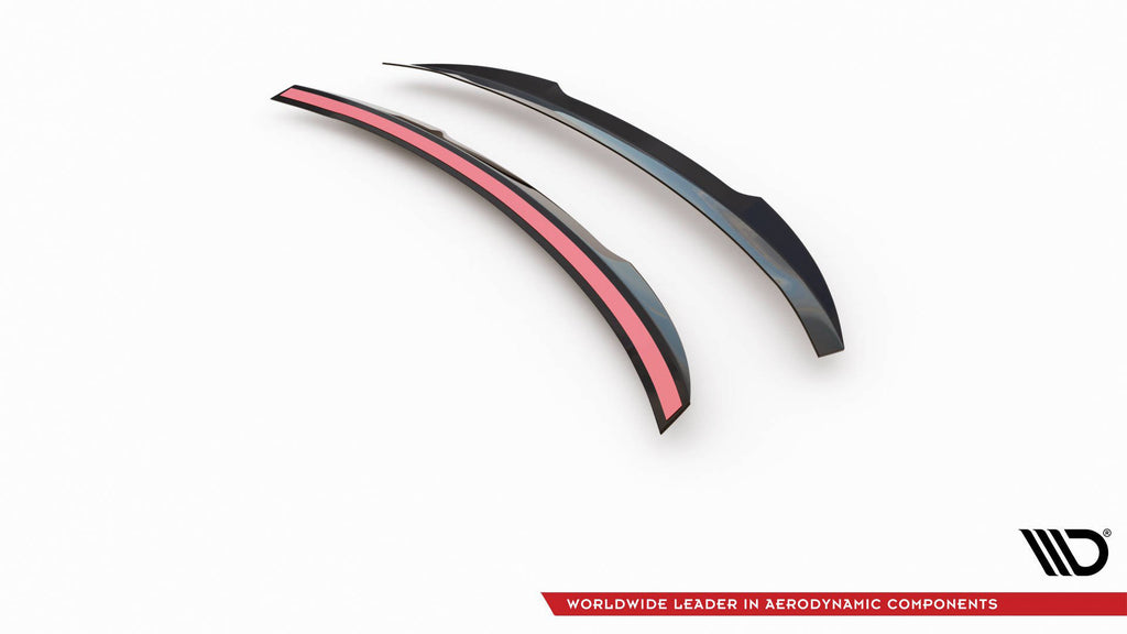 Maxton Design Spoiler CAP passend für Porsche 911 Carrera 991 Facelift schwarz Hochglanz