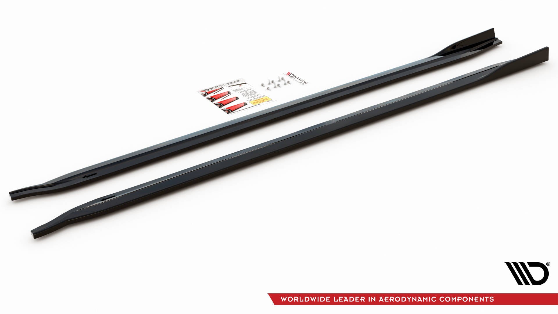 Maxton Design Street+ Seitenschweller Leisten V.2 passend für BMW M3 Limousine / Touring G80 / G81 schwarz Hochglanz