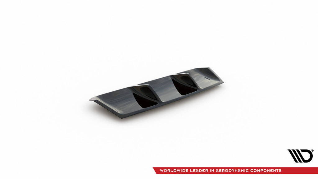 Maxton Design Diffusor Heck Ansatz V.1 passend für Skoda Superb Liftback / Combi Mk3 schwarz Hochglanz