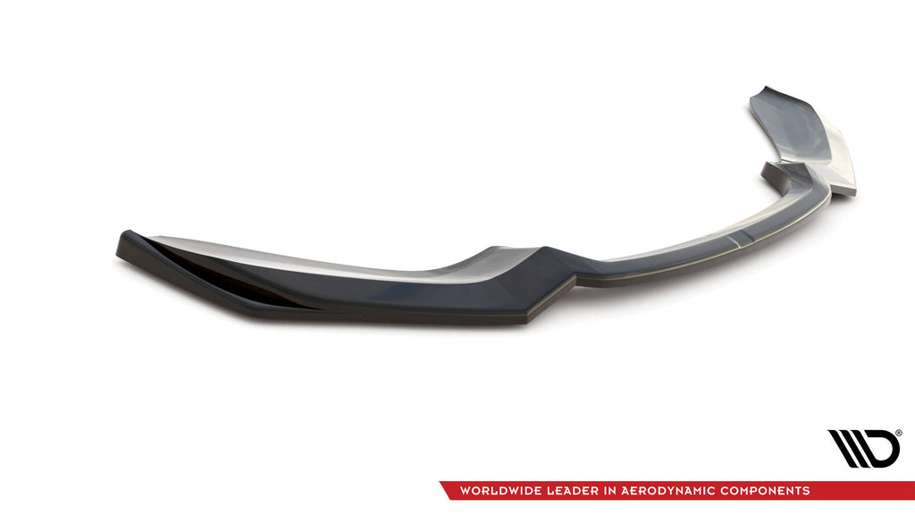 Maxton Design Street+ Spoilerlippe Front Ansatz V.2 passend für BMW 1er F20/F21 M-Power schwarz Hochglanz