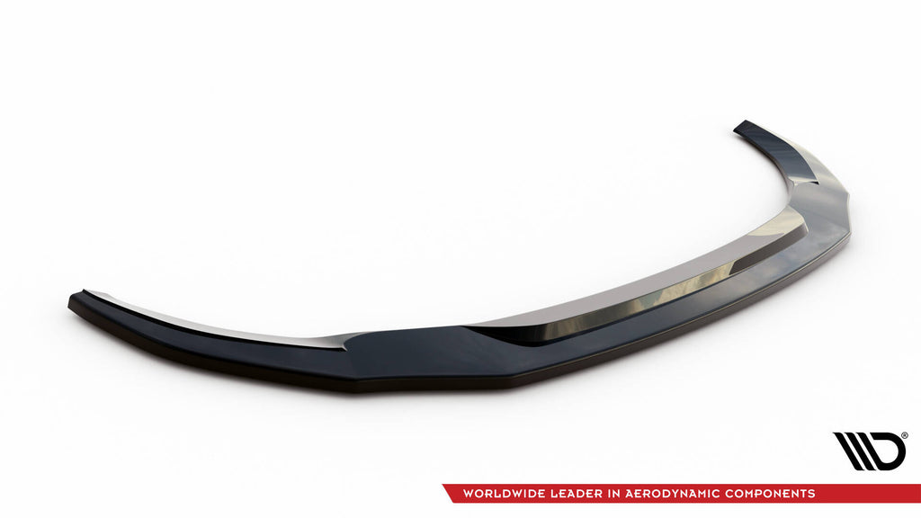 Maxton Design Street+ Spoilerlippe Front Ansatz V.2 passend für VW T6 schwarz Hochglanz