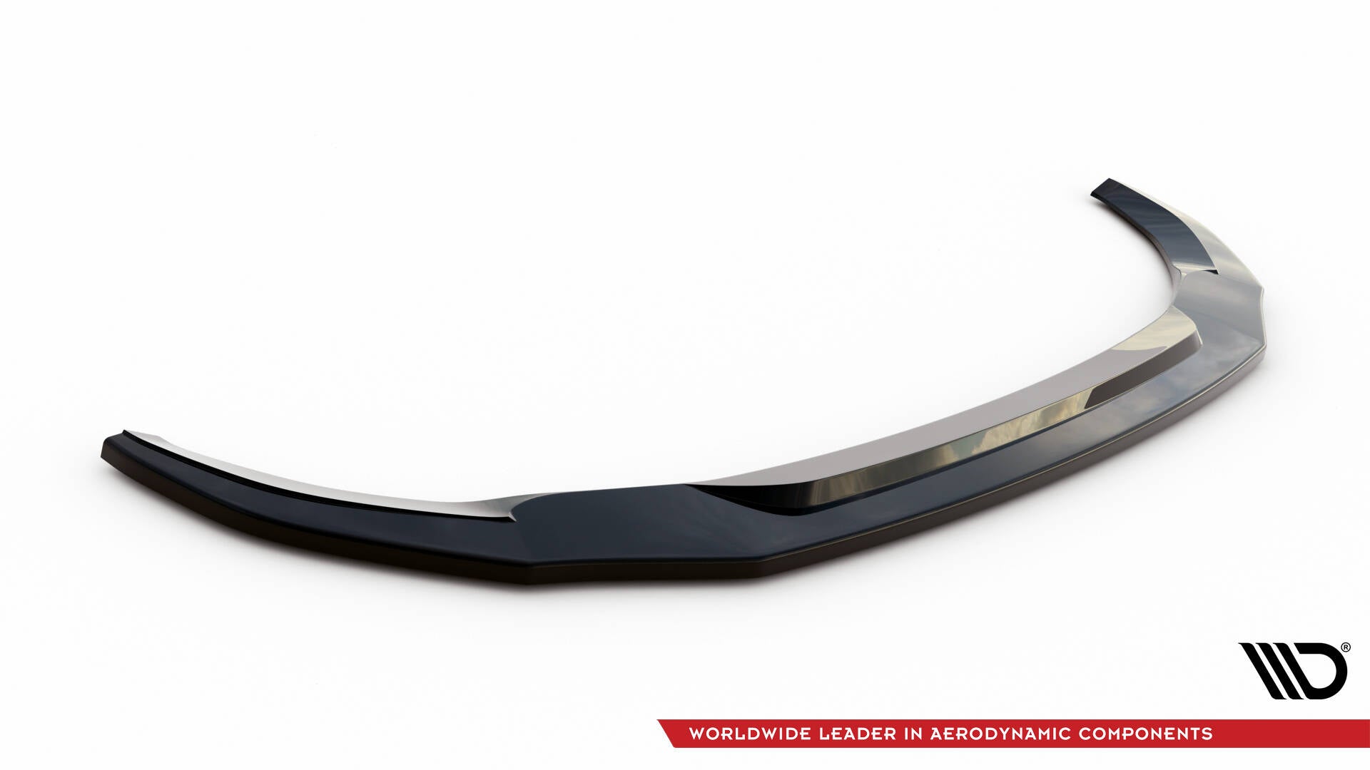 Maxton Design Street+ Spoilerlippe Front Ansatz V.2 passend für VW T6 schwarz Hochglanz