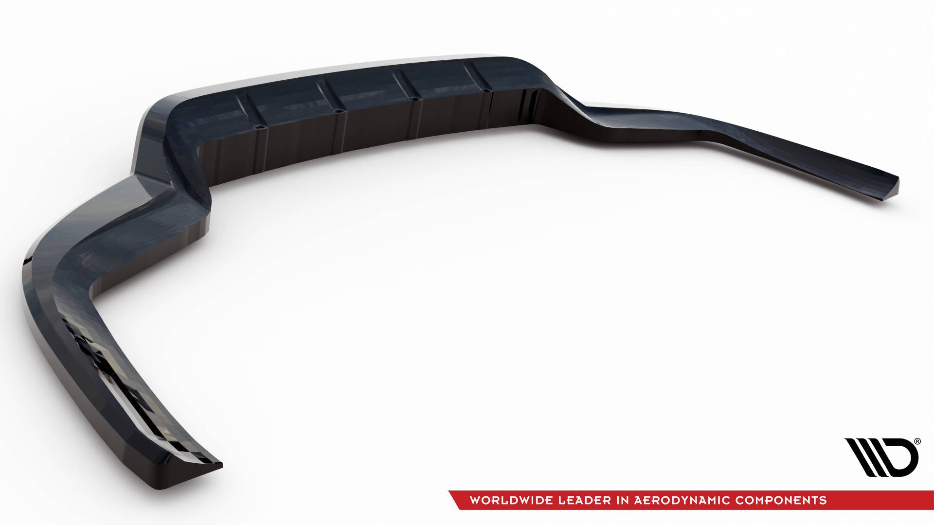 Maxton Design Street+ Mittlerer Diffusor RACE passend für Porsche Panamera GTS Sport Turismo 971 Facelift schwarz Hochglanz