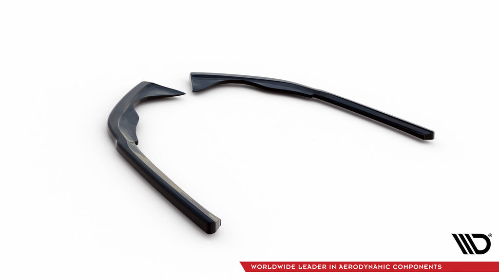 Maxton Design Heck Ansatz Flaps Diffusor passend für VW Passat R-Line B8 Facelift schwarz Hochglanz