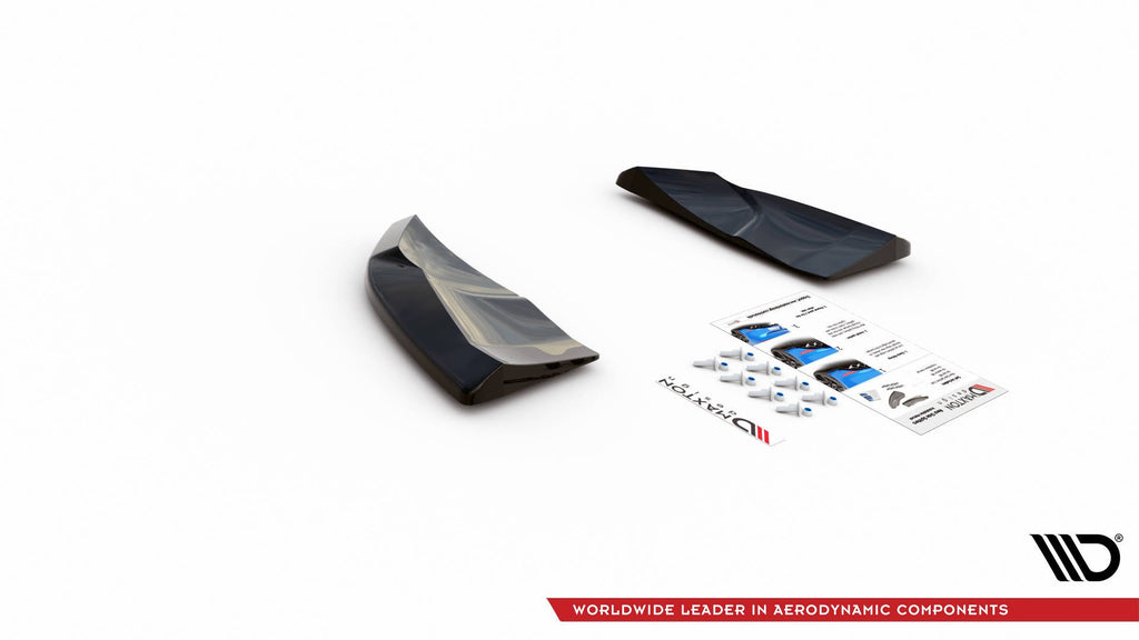 Maxton Design Heck Ansatz Flaps Diffusor passend für Audi SQ5 Mk1 (8R) schwarz Hochglanz