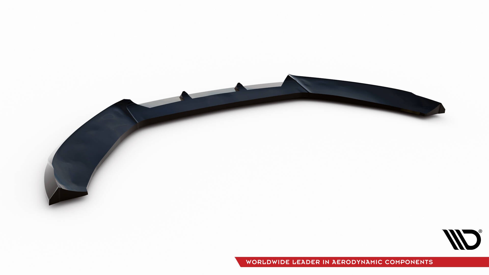 Maxton Design Street+ Spoilerlippe Front Ansatz V.4 passend für Audi S4 / A4 S-Line B8 schwarz Hochglanz
