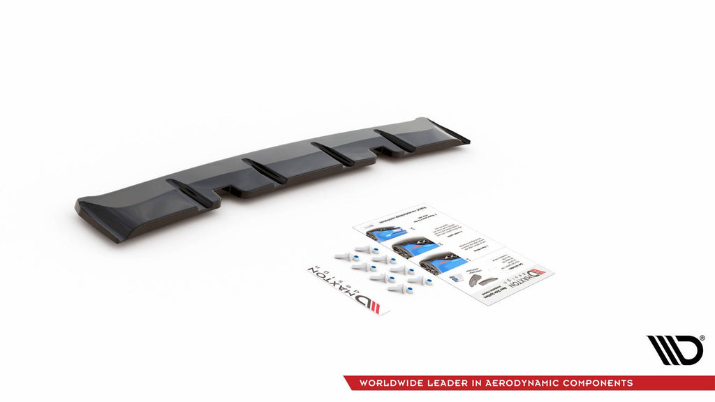 Maxton Design Heckansatz VW Golf GTI Clubsport Mk8 schwarz Hochglanz für Volkswagen Golf Mk8