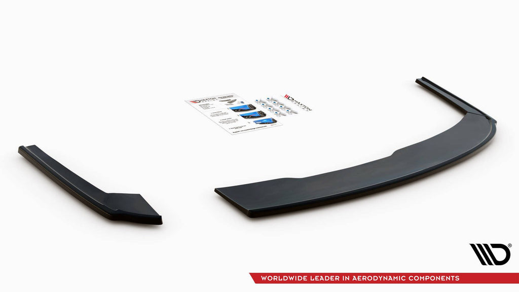 Maxton Design Heck Ansatz Flaps Diffusor V.2 passend für Audi A4 S-Line B9 schwarz Hochglanz