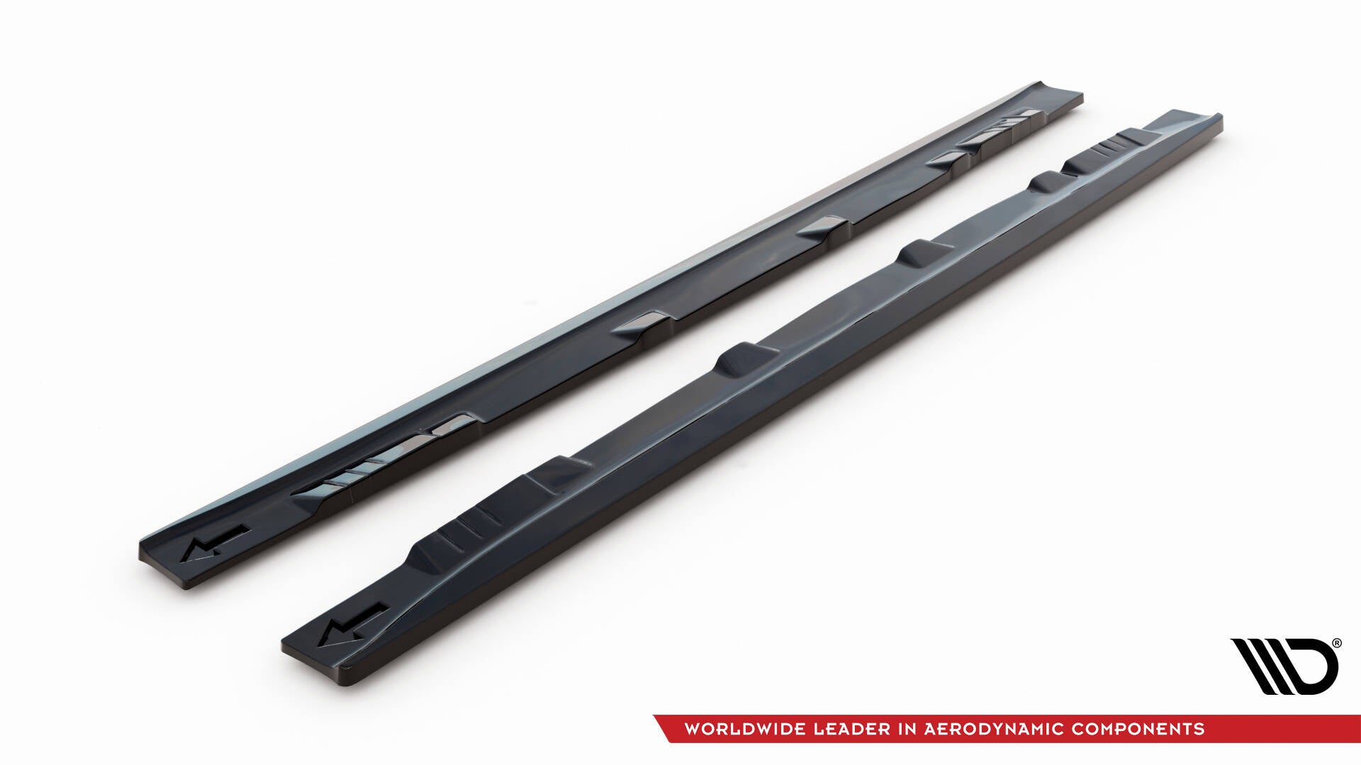 Maxton Design Street+ Seitenschweller Leisten passend für Toyota Yaris T-Sport Mk1 Facelift schwarz Hochglanz