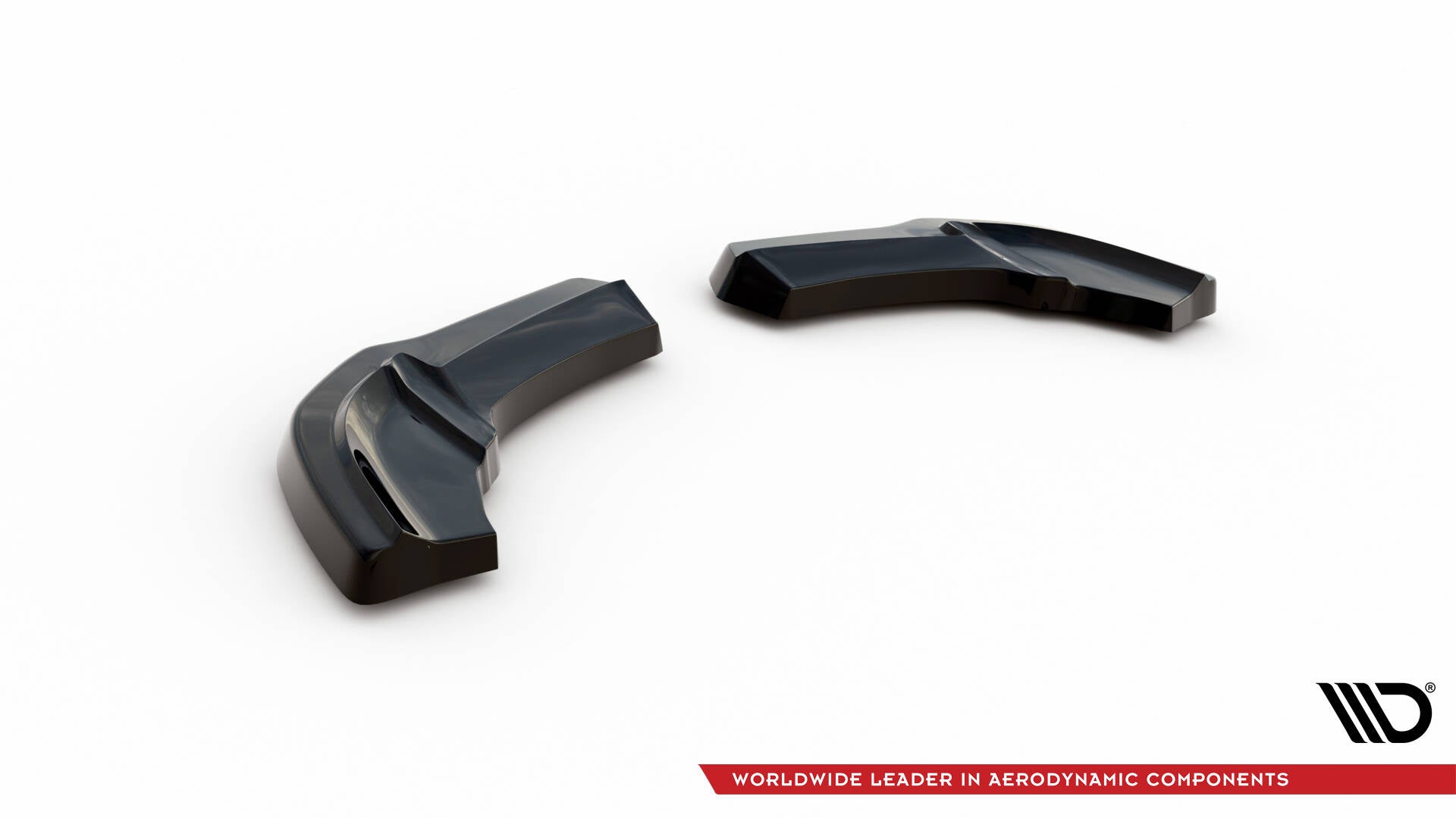 Maxton Design Heck Ansatz Flaps Diffusor passend für Mercedes A W176 AMG Facelift schwarz Hochglanz