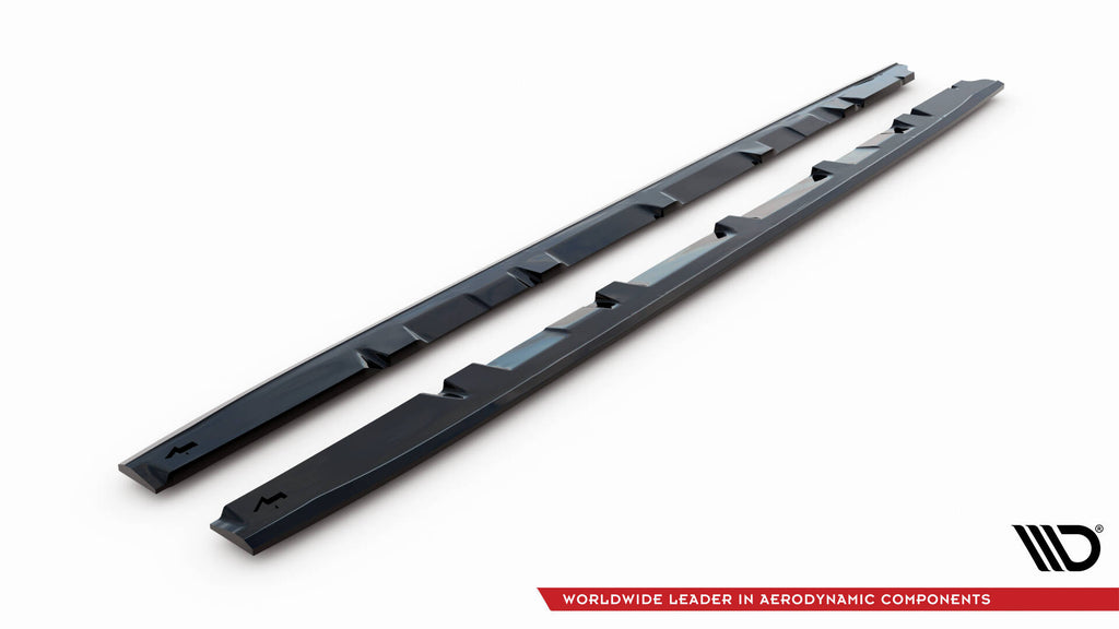 Maxton Design Street+ Seitenschweller Leisten V.2 passend für Subaru WRX STI Mk1 schwarz Hochglanz