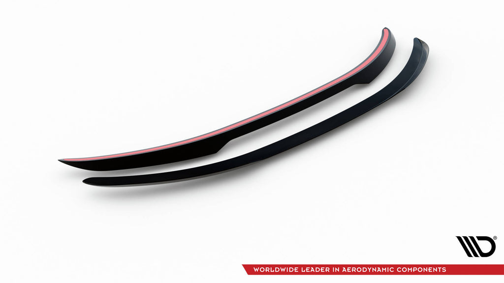 Maxton Design Spoiler CAP passend für Lexus ES F Sport Mk7 schwarz Hochglanz
