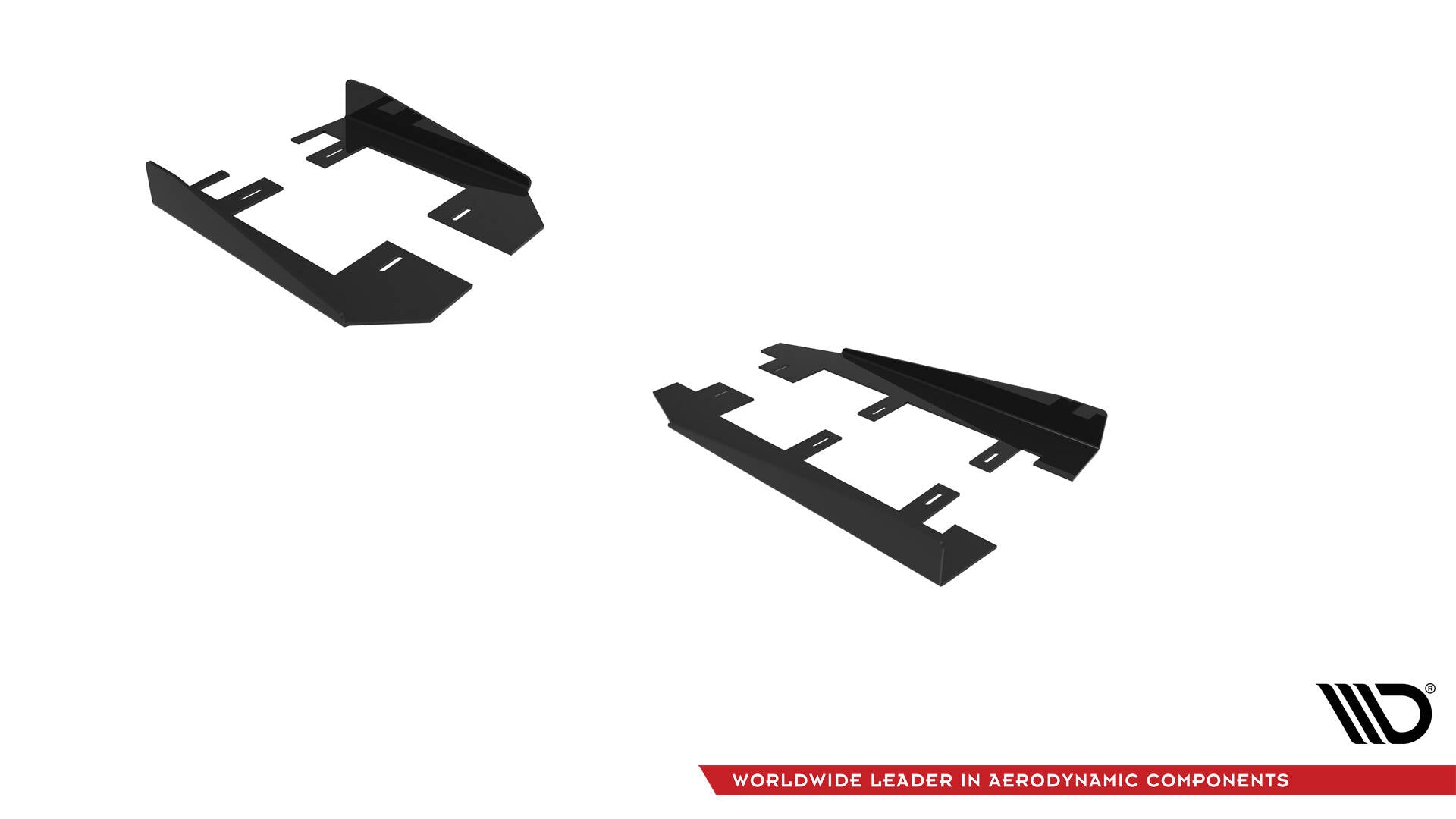 Maxton Design Seitenschweller Flaps passend für Ford Mustang Dark Horse Mk7 schwarz Hochglanz