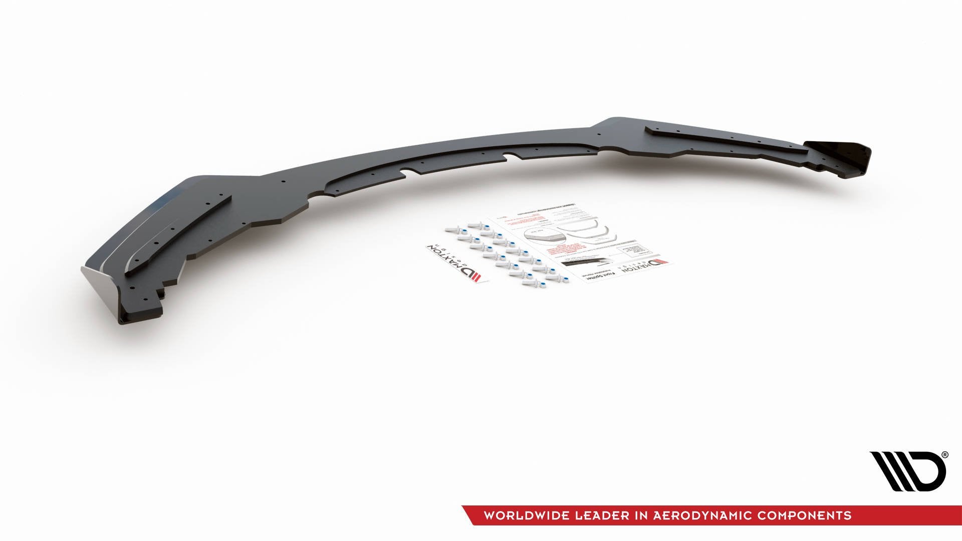 Maxton Design Street Pro Street+ Spoilerlippe Front Ansatz passend für + Flaps passend für BMW M135i F20 schwarz Hochglanz
