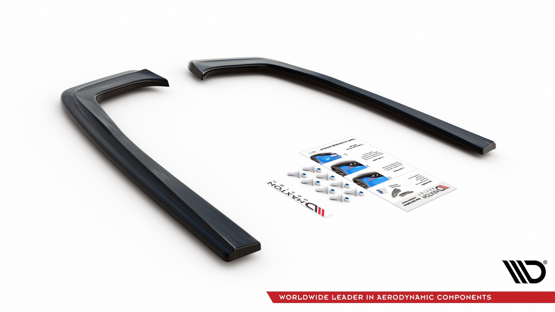 Maxton Design Heck Ansatz Flaps Diffusor passend für Mercedes-Benz E63 AMG Kombi/Limousine S213/W213 schwarz Hochglanz