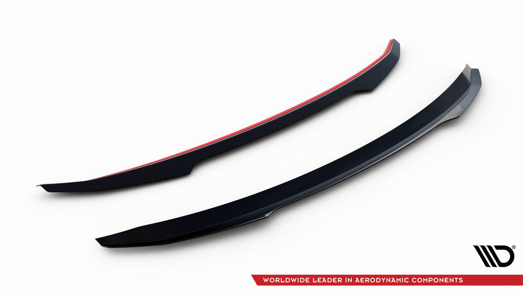 Maxton Design Spoiler CAP passend für Volvo S60 R-Design Mk3 schwarz Hochglanz