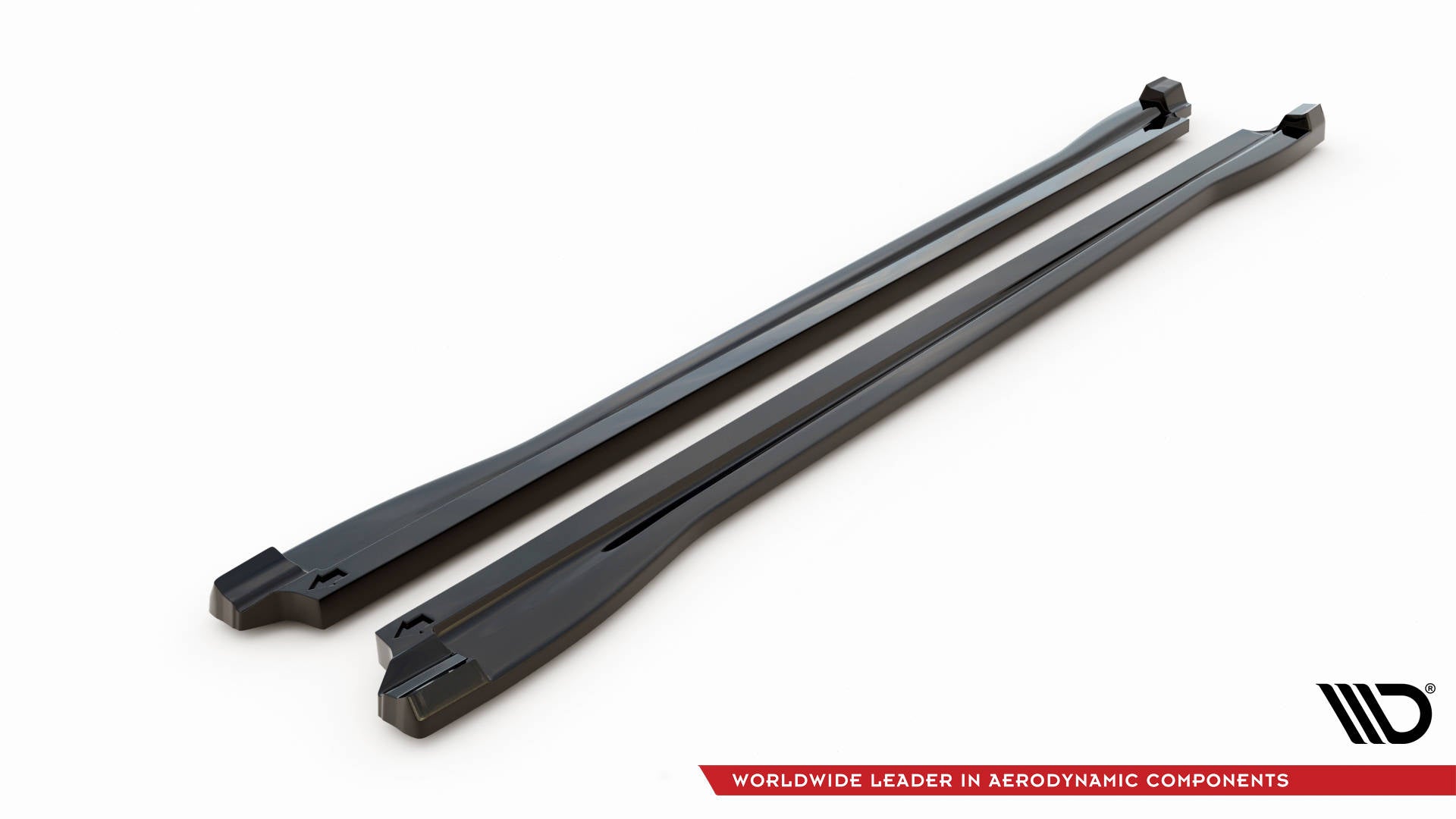 Maxton Design Street+ Seitenschweller Leisten passend für V.1 passend für Audi Q3 S-Line / RSQ3 F3 schwarz Hochglanz