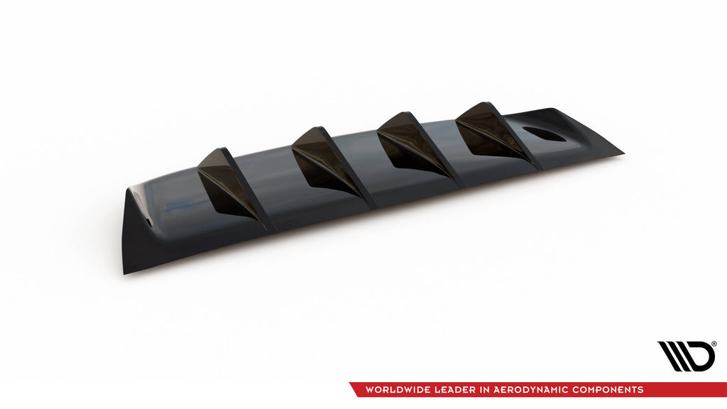 Maxton Design Diffusor Heck Ansatz passend für BMW M6 Gran Coupe / Coupe / Cabriolet F06 / F13 / F12 schwarz Hochglanz
