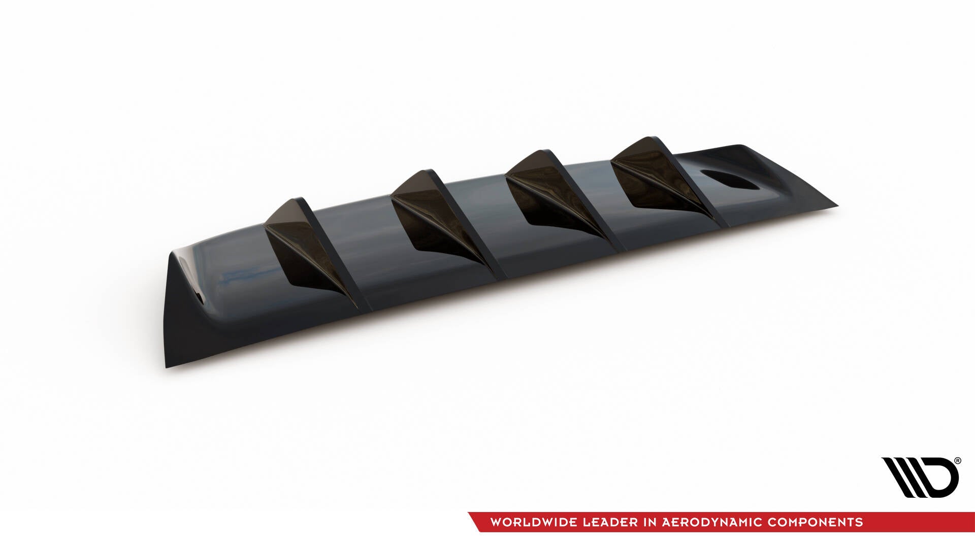 Maxton Design Diffusor Heck Ansatz passend für BMW M6 Gran Coupe / Coupe / Cabriolet F06 / F13 / F12 schwarz Hochglanz