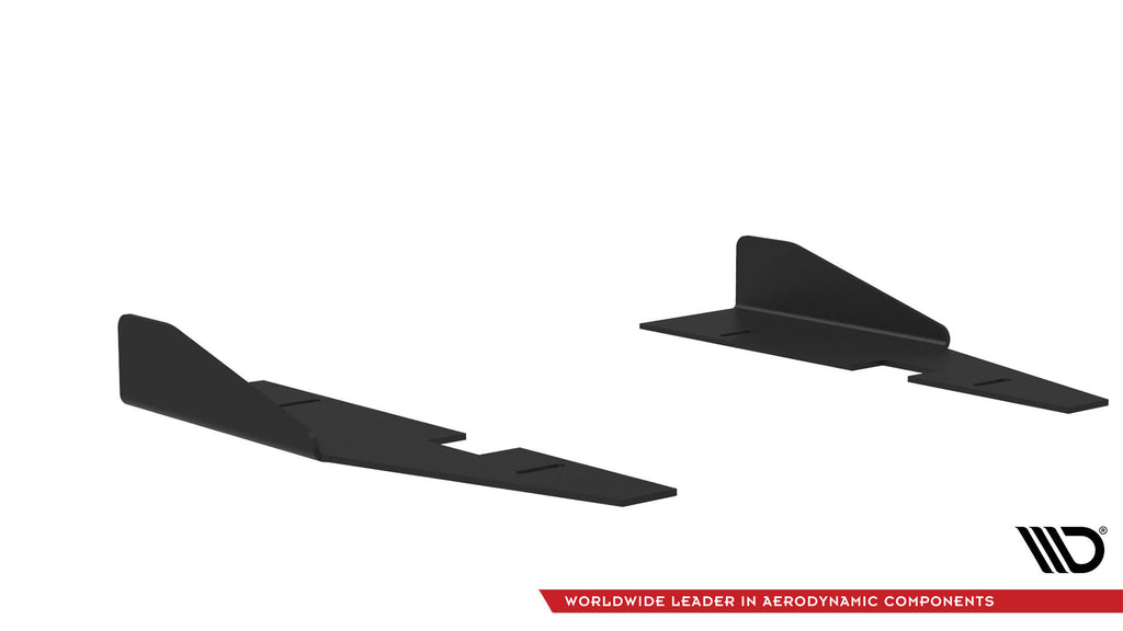 Maxton Design Seitenschweller Flaps passend für Kia Stinger GT / GT-Line / Standard Mk1 schwarz Hochglanz
