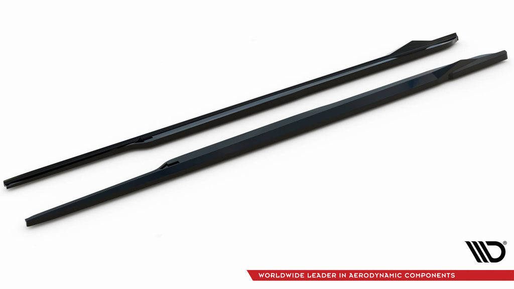 Maxton Design Street+ Seitenschweller Leisten passend für Lexus ES F Sport Mk7 schwarz Hochglanz