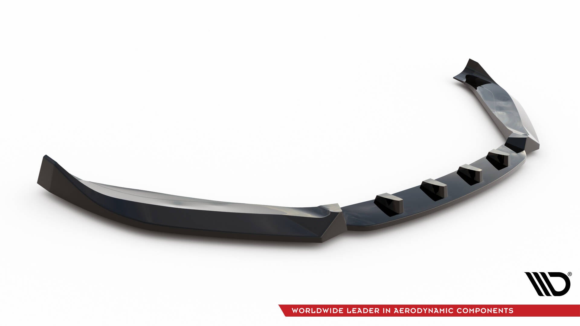 Maxton Design Street+ Spoilerlippe Front Ansatz V.1 passend für Audi TT S / TT S-Line 8S Facelift schwarz Hochglanz