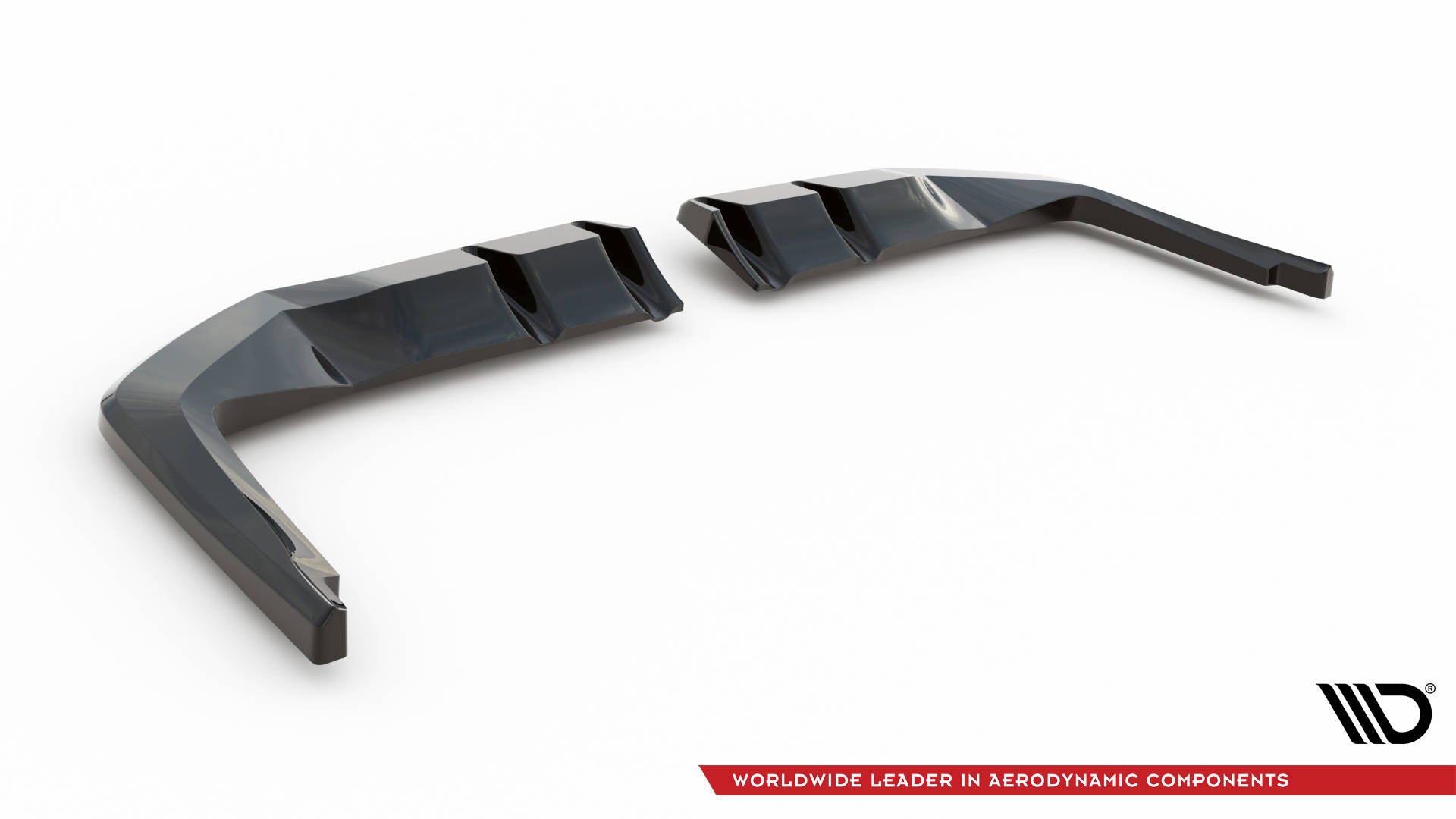 Maxton Design Street+ Mittlerer Diffusor RACE passend für V.1 Honda Civic Type-R Mk 11 schwarz Hochglanz