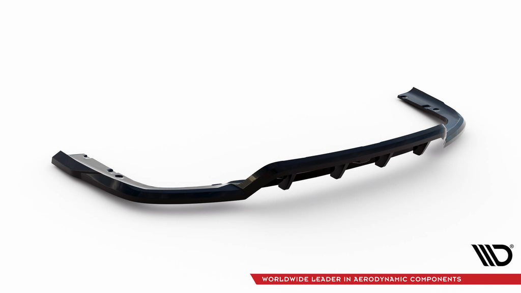 Maxton Design Street+ Mittlerer Diffusor RACE passend für V.1 BMW X6 M-Paket G06 Facelift schwarz Hochglanz