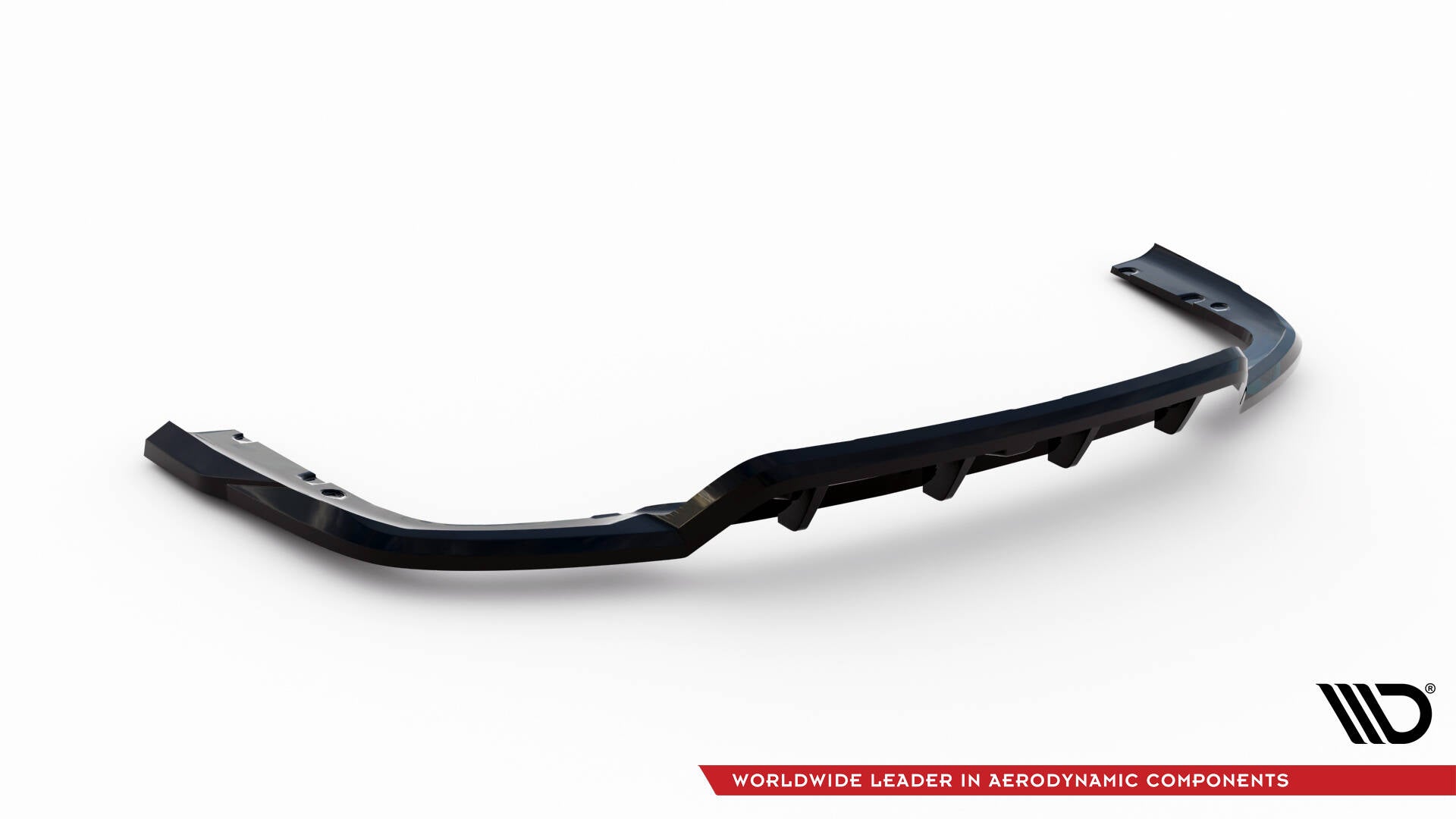 Maxton Design Street+ Mittlerer Diffusor RACE passend für V.1 BMW X6 M-Paket G06 Facelift schwarz Hochglanz