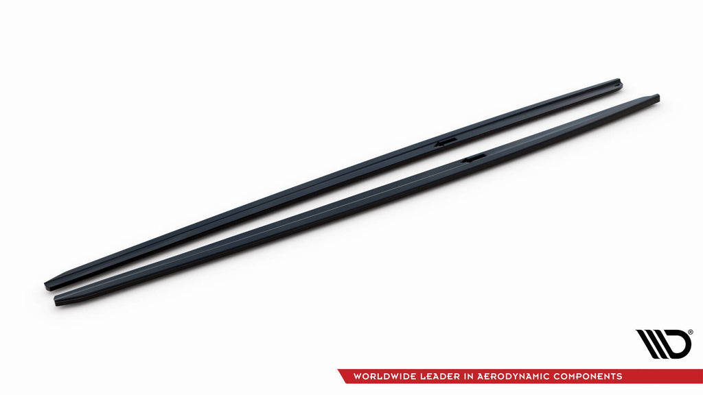 Maxton Design Street+ Seitenschweller Leisten V.2 passend für BMW 5er F10/F11 M-Paket / M5 schwarz Hochglanz