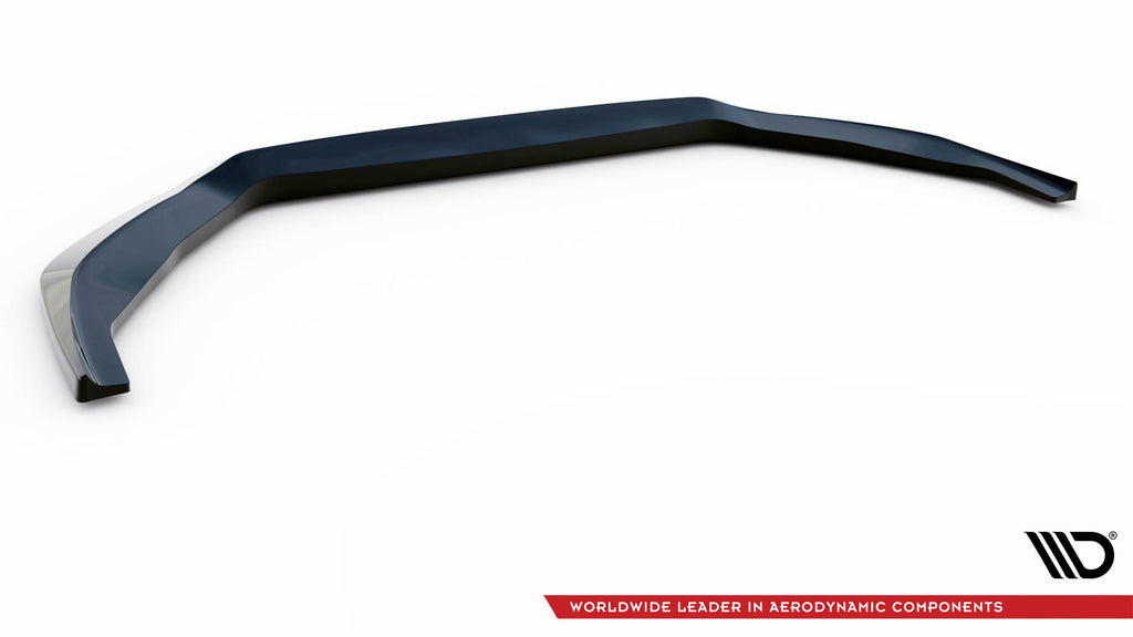 Maxton Design Street+ Spoilerlippe Front Ansatz V.1 passend für Audi S8 / A8 S-Line D5 schwarz Hochglanz