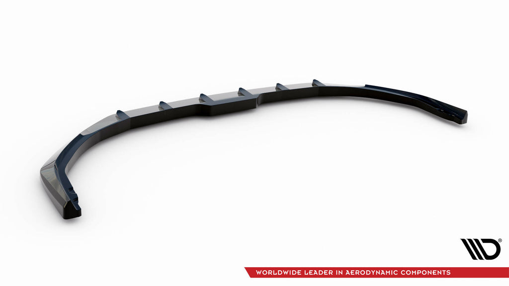 Maxton Design Street+ Spoilerlippe Front Ansatz V.1 passend für Peugeot 308 Mk3 schwarz Hochglanz