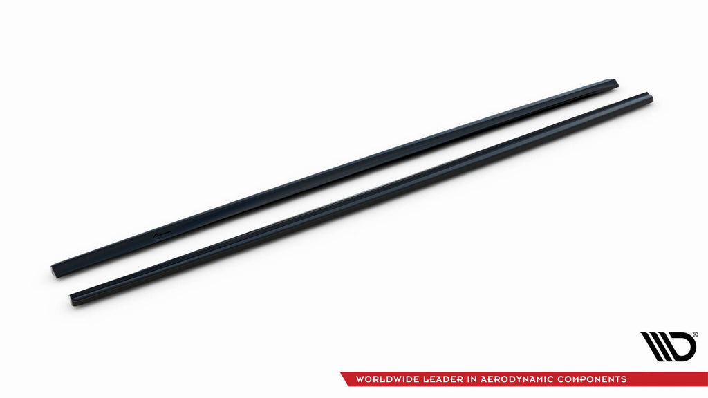Maxton Design Street+ Seitenschweller Leisten passend für VW Passat B7 schwarz Hochglanz