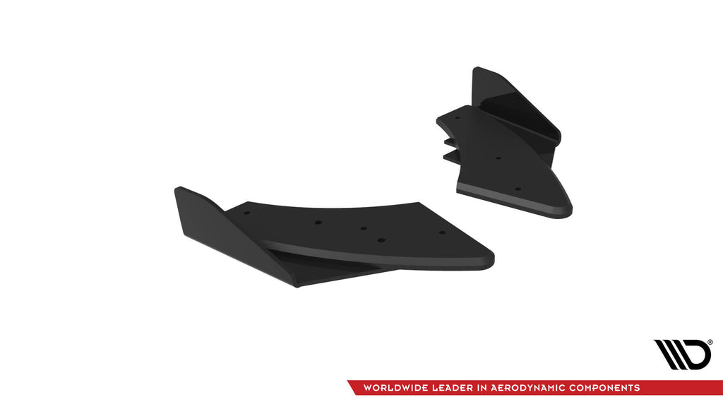 Maxton Design Street Pro Heck Ansatz Flaps Diffusor + Flaps passend für Audi S3 Sportback 8Y Facelift schwarz Hochglanz