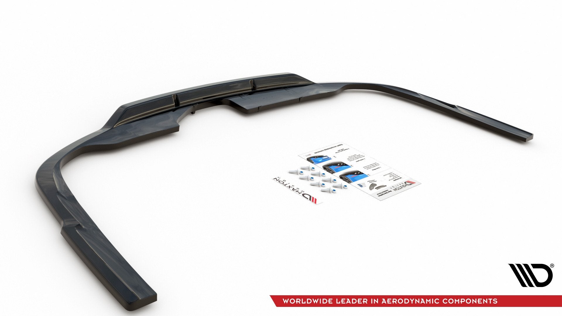 Maxton Design Street+ Mittlerer Diffusor RACE passend für Audi A6 S-Line C8 schwarz Hochglanz