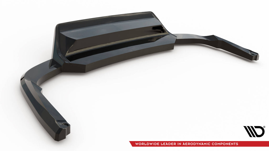 Maxton Design Street+ Mittlerer Diffusor RACE passend für Skoda Kodiaq RS Mk1 / Mk1 Facelift schwarz Hochglanz
