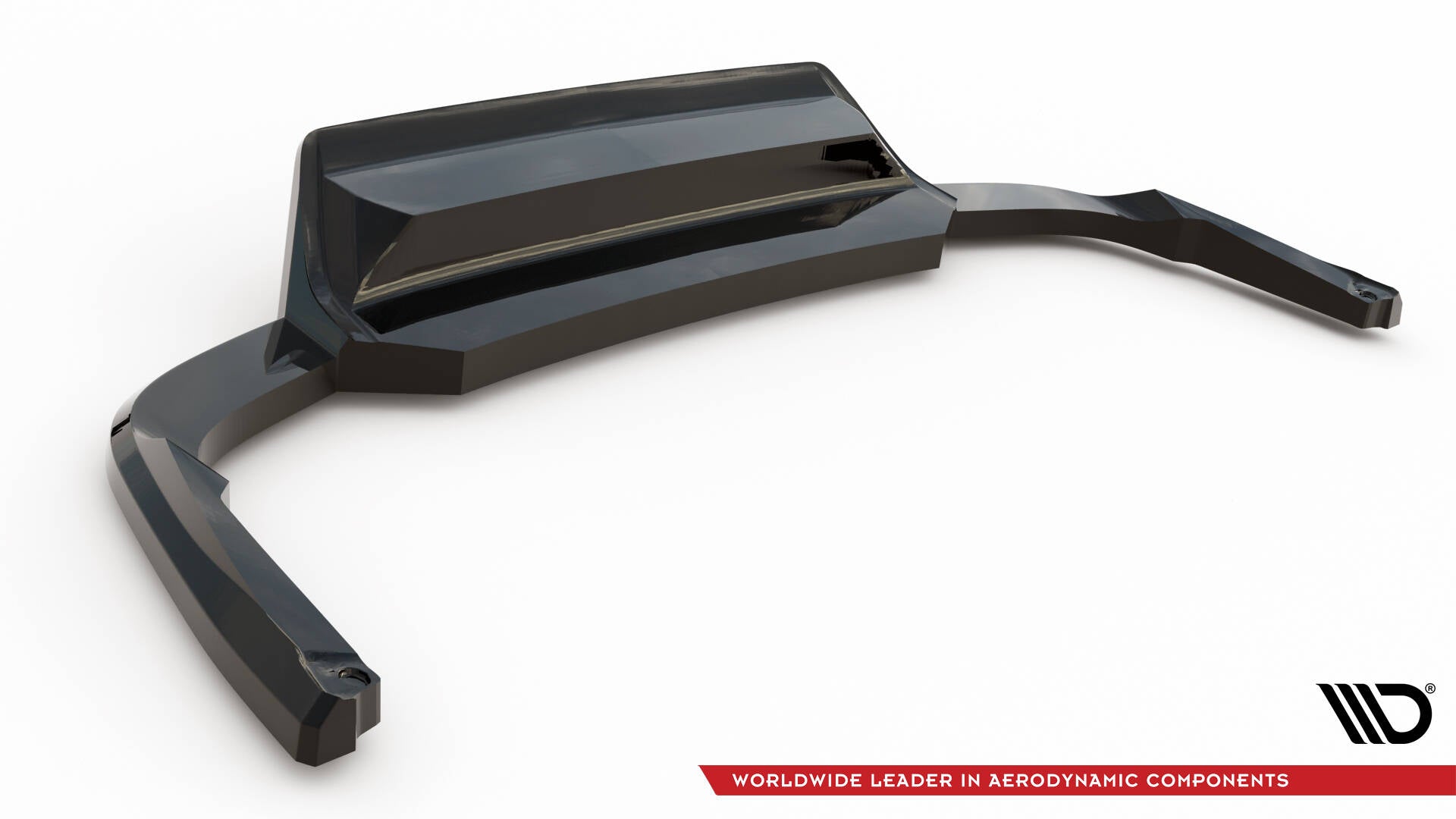 Maxton Design Street+ Mittlerer Diffusor RACE passend für Skoda Kodiaq RS Mk1 / Mk1 Facelift schwarz Hochglanz