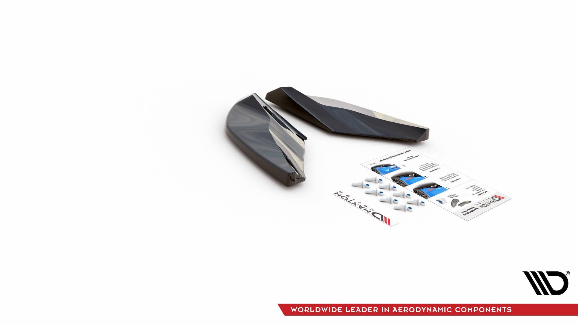 Maxton Design Heck Ansatz Flaps Diffusor passend für Cupra Ateca Mk1 / Mk1 Facelift schwarz Hochglanz